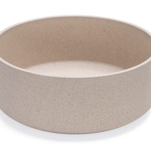 Beeztees DBL Köpek Mama Su Kabı, Bambu, Bej, 21cm, 1430ml