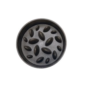 Beeztees DBL Köpek Yavaş Besleme Mama Kabı, Bambu, Antrasit, 17cm, 800ml