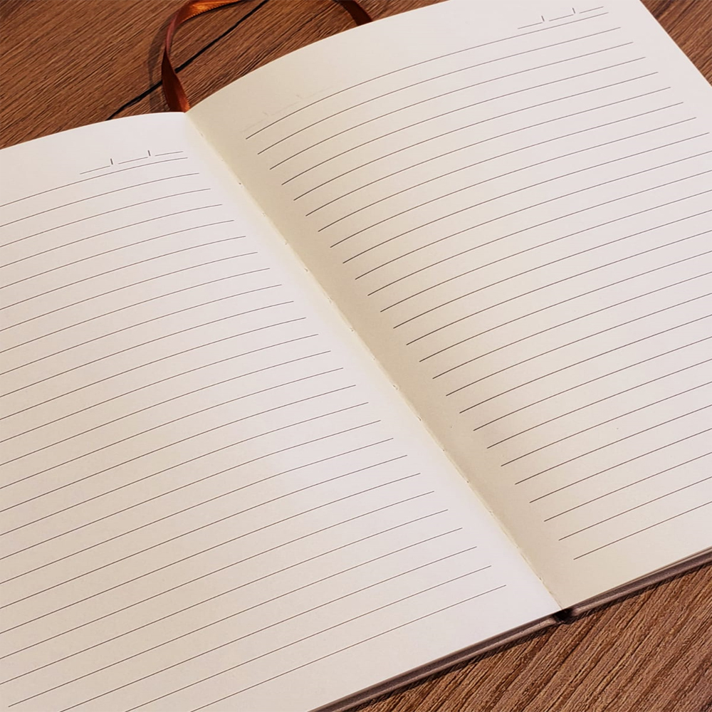 Çizgili Deri Defter Taba - Görsel 2