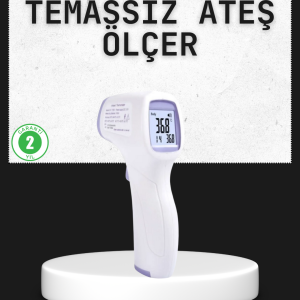 Temassız Termometre Hızlı Ölçüm Güvenli Dijital Ateş Ölçer