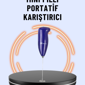 Portatif Kahve Köpürtücü – Latte, Cappuccino, Milkshake ve Puding Yapıcı