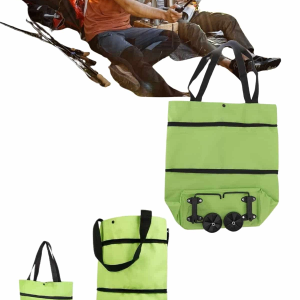 BFS Pazar Çantası Tekerlekli Katlanır Pazar Arabası Çanta Market Alışveriş Arabası