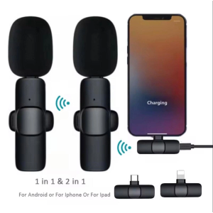 Kablosuz Yaka Mikrofonu 3 in1 Iphone type-c ve Uyumlu Gürültü Azaltma Özellikli