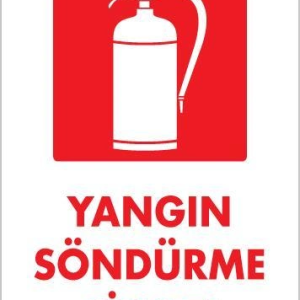 Yangın Söndürme Cihazı Uyarı Levhası 25x35 KOD:868