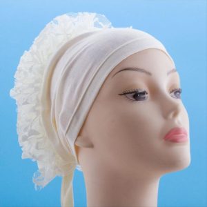 Fırfırlı Bone-Krem