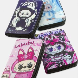 Labubu Deri Cüzdan-Renkli