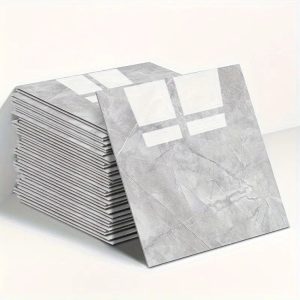 Mermer Desen Duvar Sticker Gri 30 x 30 Cm 1 Adet