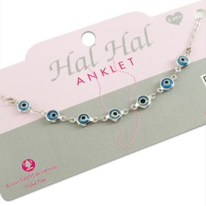 Nazar Mineli Halhal-Gümüş Rengi