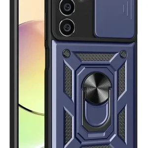 Newface Samsung Galaxy S24 FE Pars Lens Yüzüklü Silikon - Lacivert