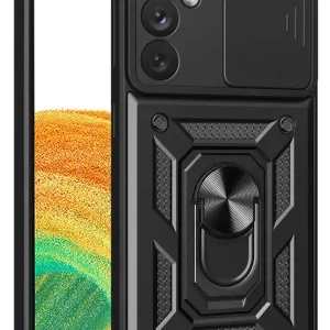 Newface Samsung Galaxy S24 FE Pars Lens Yüzüklü Silikon - Siyah