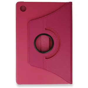 Newface Samsung Galaxy Tab A9 Plus Kılıf 360 Tablet Deri Kılıf - Pembe