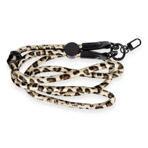Onegif JI Leopar Desenli Boyun Askısı - Gold