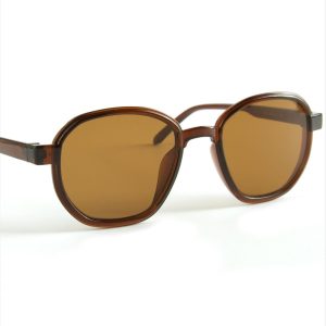 Oval Kahverengi Renkli Güneş Gözlüğü-Kahverengi