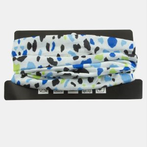 Renkli Desenli Baff Boyunluk-Beyaz