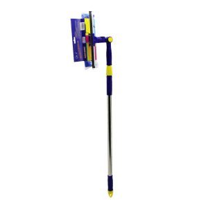 STAR Q 2 BAŞLI=CAMSİL ÇEKPAS - M.FİBER MOP=24.5CM 360 DERECE BAŞLIK CAMSİL - MOP UZAYAN METAL - PLS.SAP= 85-133CM (5296)