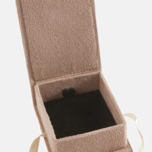 Süet Lüx Set Kolye Kutusu-Yavruağzı