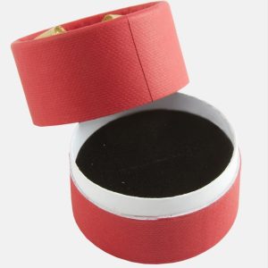 Yuvarlak yüzük Kutusu-Kırmızı