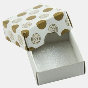 Yüzük Küpe Altın Saklama Kutusu-Beyaz