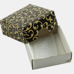 Yüzük Küpe Altın Saklama Kutusu-Siyah