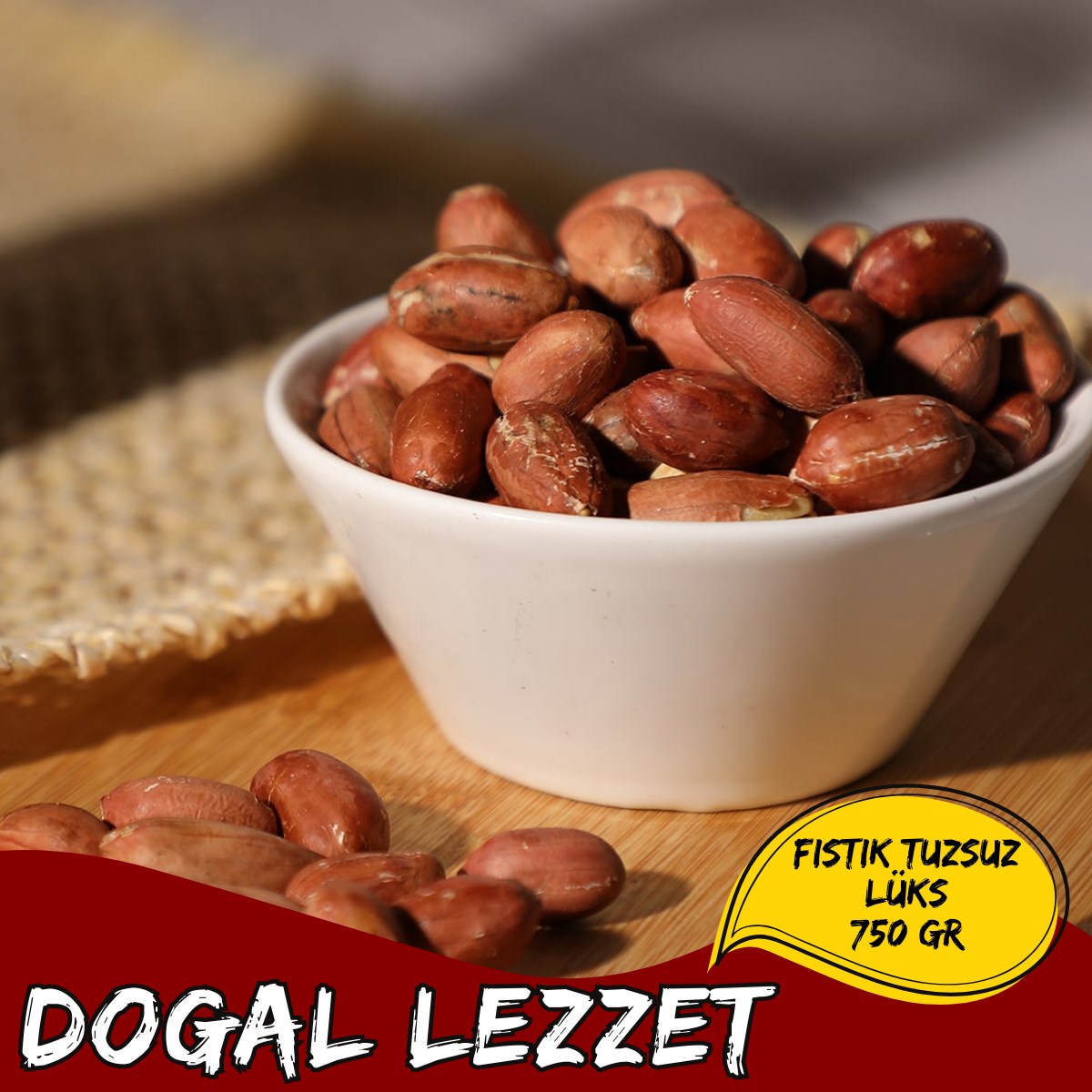 Mey İthalat® FISTIK TUZSUZ LÜKS 750 GR