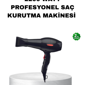 Profesyonel Saç Kurutma Makinesi – AC Motor, Soğuk Üfleme, 2 Hız Kademesi