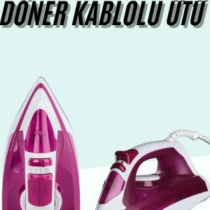 Buharlı Ütü 2200 Watt Seramik Tabanlı Taşınabilir Kablolu Ütü