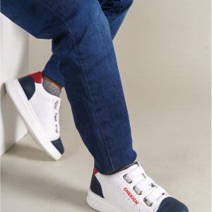 1007 - Montana Çocuk Ayakkabı Lacivert-Beyaz-Kırmızı