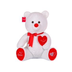 1054B Tıkıl Ayı 70 cm Beyaz-Selay Oyuncak