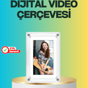 Hediyelik Dijital Çerçeve – 7 İnç IPS Ekranlı, 4GB Hafızalı, Hoparlörlü