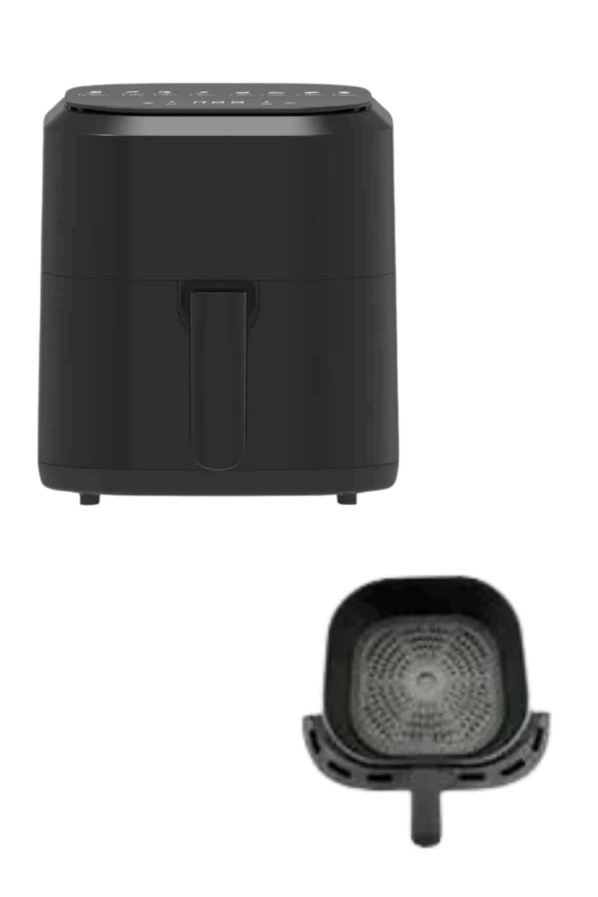 4L Airfryer Hazneli Hava Fritözü Yağsız Fritöz Taşınabilir Fırın İşlevi Gören Pratik - Görsel 2