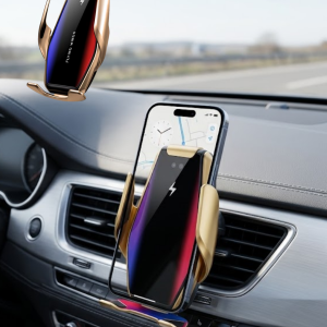 Akıllı Araç İçi Telefon Tutucu Kablosuz Şarj ve Otomatik Açılır Kapanır Sistem