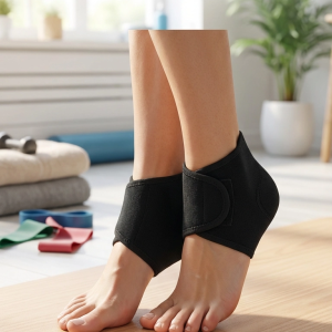 2'li Set Silikon Tabanlı Topuk Destekli Ortopedik Çorap