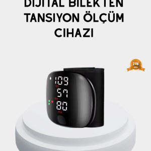 Taşınabilir Dijital Tansiyon Aleti – Bilekten Ölçüm, Aritmi Uyarısı ve Risk Göstergesi