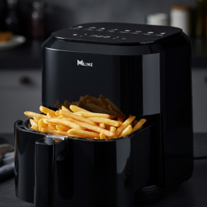 1360W Güçlü 4 Litre Kapasiteli Dokunmatik Cam Hazneli Airfryer