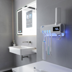 Manyetik Duvar Tipi UV Hijyenik Diş Fırçası Tutucu