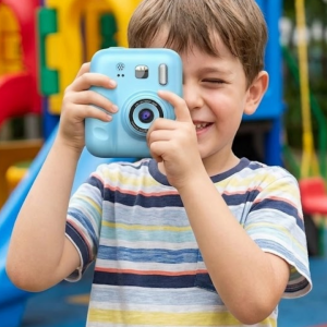 Çocuklar İçin Fotoğraf Makinesi Baskı Özellikli 4 Kağıt Rulo Hediyeli