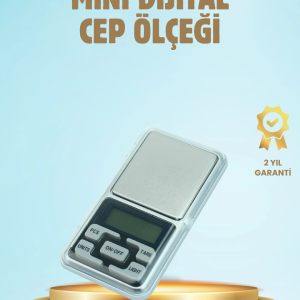 300 Gr Hassas Cep Terazisi Mavi Işıklı LCD Ekranlı