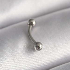 316L Çelik Gümüş Renk Topçuk Model Piercing