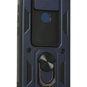 Newface Xiaomi Redmi Note 9 Kılıf Pars Lens Yüzüklü Silikon - Lacivert