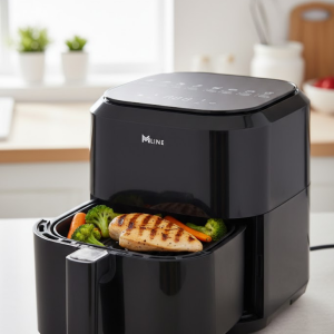 Dokunmatik Kontrollü 4L Yağsız Sıcak Hava Fritözü 1360W