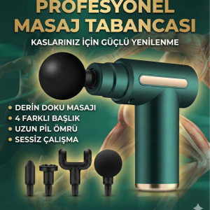 4 Başlıklı 6 Kademeli Titreşimli Şarjlı Mini Masaj Aleti