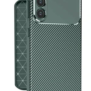 Newface Samsung Galaxy A56 Kılıf Auto Focus Karbon Kapak - Koyu Yeşil