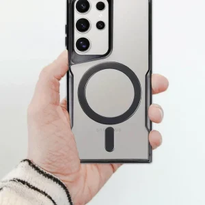 Newface Samsung Galaxy S23 Kılıf Boyi Magsafe Silikon Kapak - Siyah