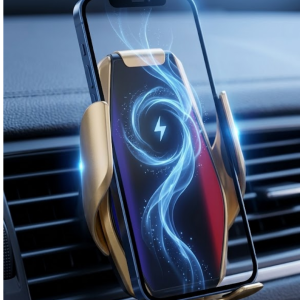 Otomatik Açılan Araç Telefon Tutucu Kablosuz Şarj ve Tek Elle Kullanım