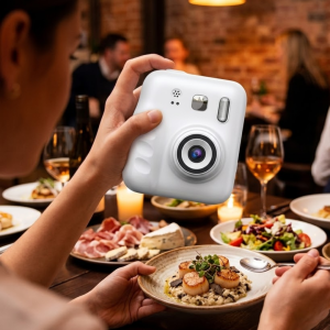 Mini Çocuk Fotoğraf Makinesi Baskı Özellikli Video Çekim 4 Kağıt Rulo Hediyeli