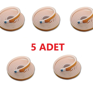 5 Adet 3 Metre Yapışkanlı Kapı Bandı Isı Yalıtım Süngeri