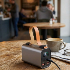 50000mah Süper Fast Charge Led Işıklı Taşınabilir Power Bank