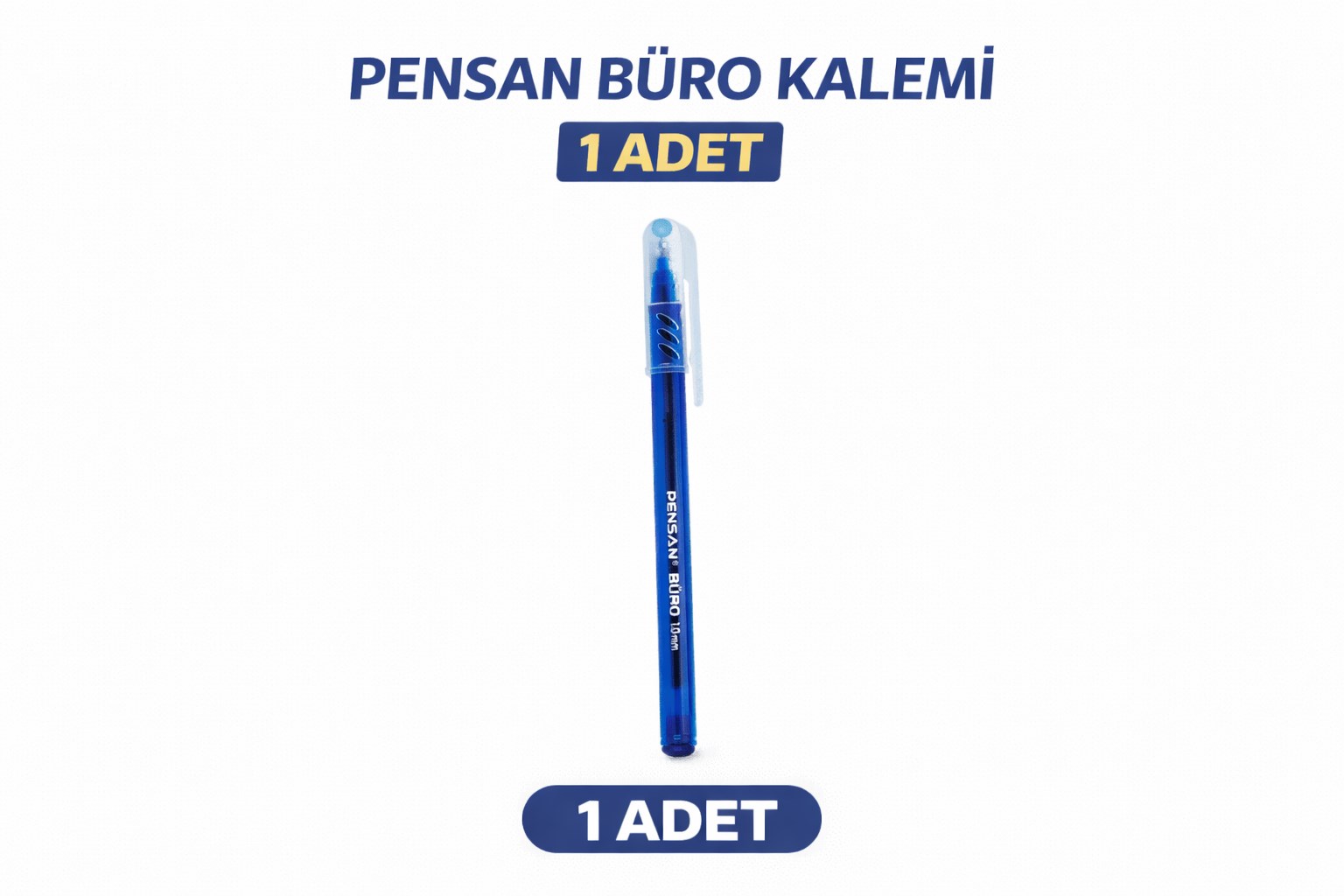 Pensan Büro Tükenmez Kalem 1.0 mm Mavi 1 Adet
