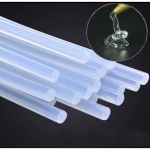 Silikon Tabancası İçin İNCE Silikon Çubuk 10’lu Paket – Şeffaf