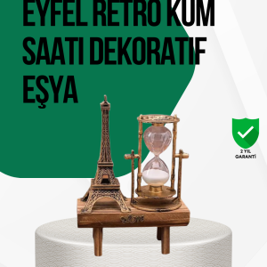 Ahşap Kum Saati – Vintage Tasarımlı Masa Dekoru